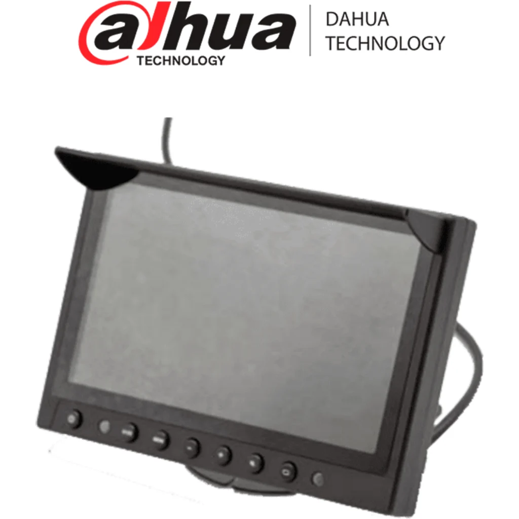 DHI-MLCDF7-E. Monitor 7" de Cristal liquido (LCD) para dispositivos moviles, conector M12 A-coding