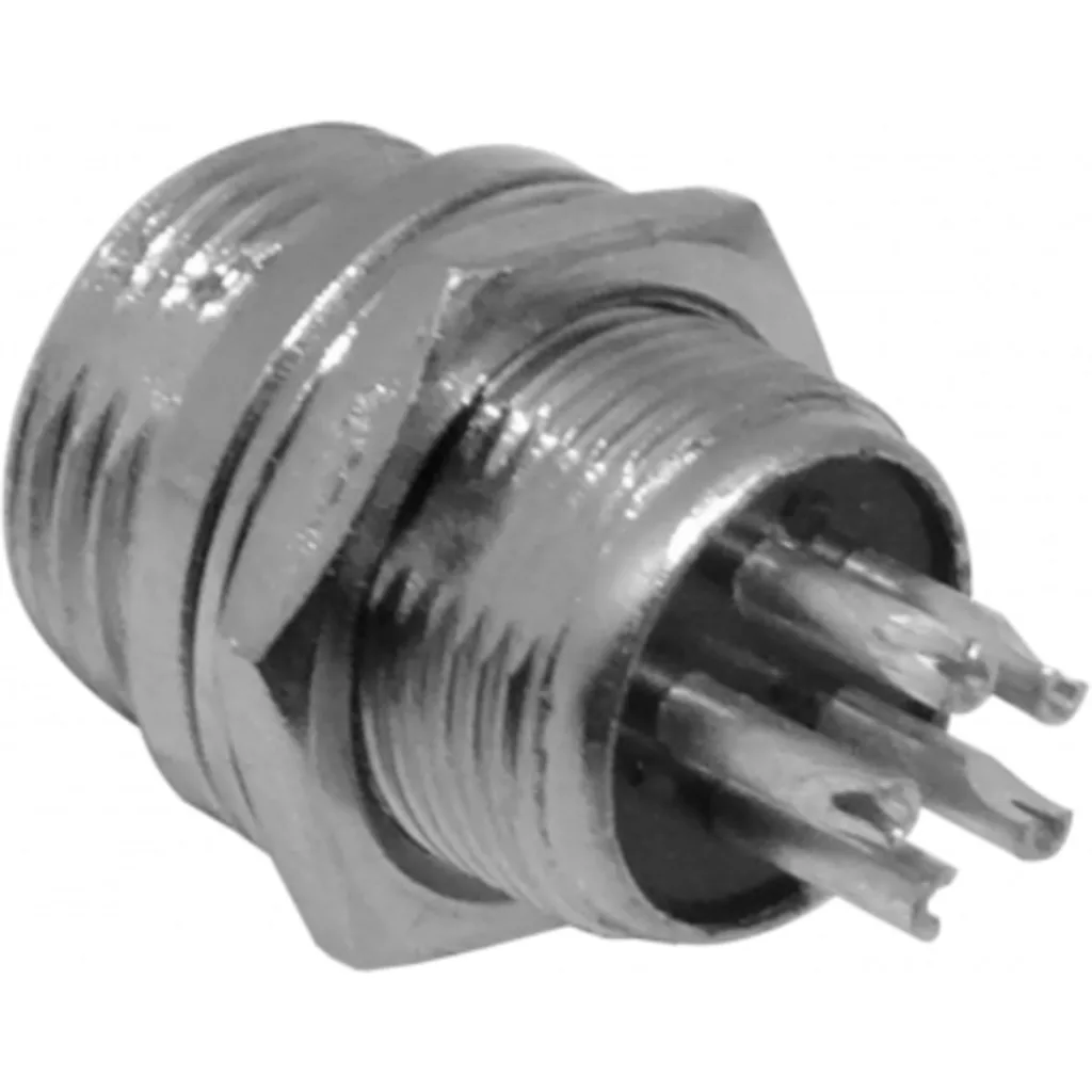 Imagen 1 de 5-pin Macho Chasis Conector GX12 Soldable Aviacion