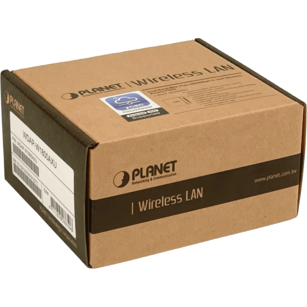 Imagen 1 de PLANET 1800AX 1-1000 2,4/5GHz 600/1200mbps USB-C 1800AX AP WIFI6 Muro