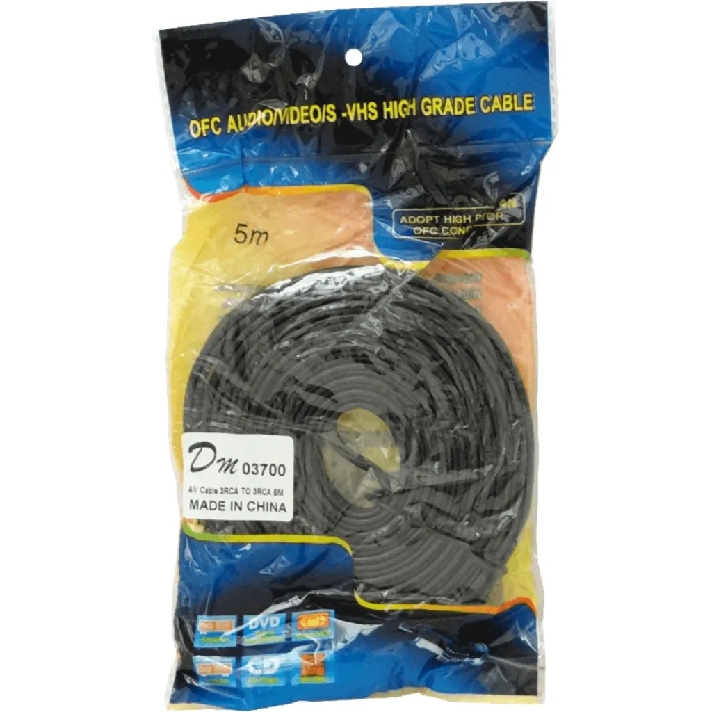 5mt 3-RCA-M 3-RCA-M 3x3 Audio-Video Cable 500cm