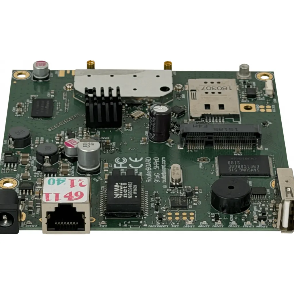 Imagen 2 de RouterBOARD 912UAG 5 GHz high power con Gigabit, USB, miniPCIe y RouterOS. Placa para integración en enlaces inalámbricos profesionales.