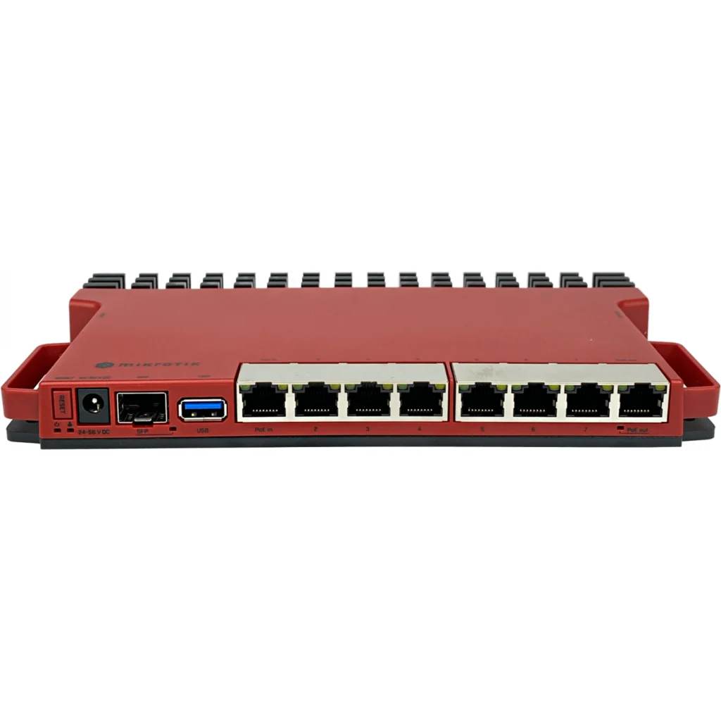 Imagen 1 de MIKROTIK 8-1000 1-SFP-2500 L5 USB3.0 CONSOLE-RJ45 POE-IN/OUT RACK-1U