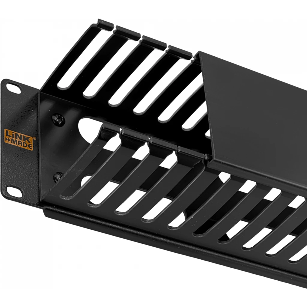 Imagen 4 de Ordenador de Cables LinkMade RAD-2PL Metal/Plastico 2U Color Negro