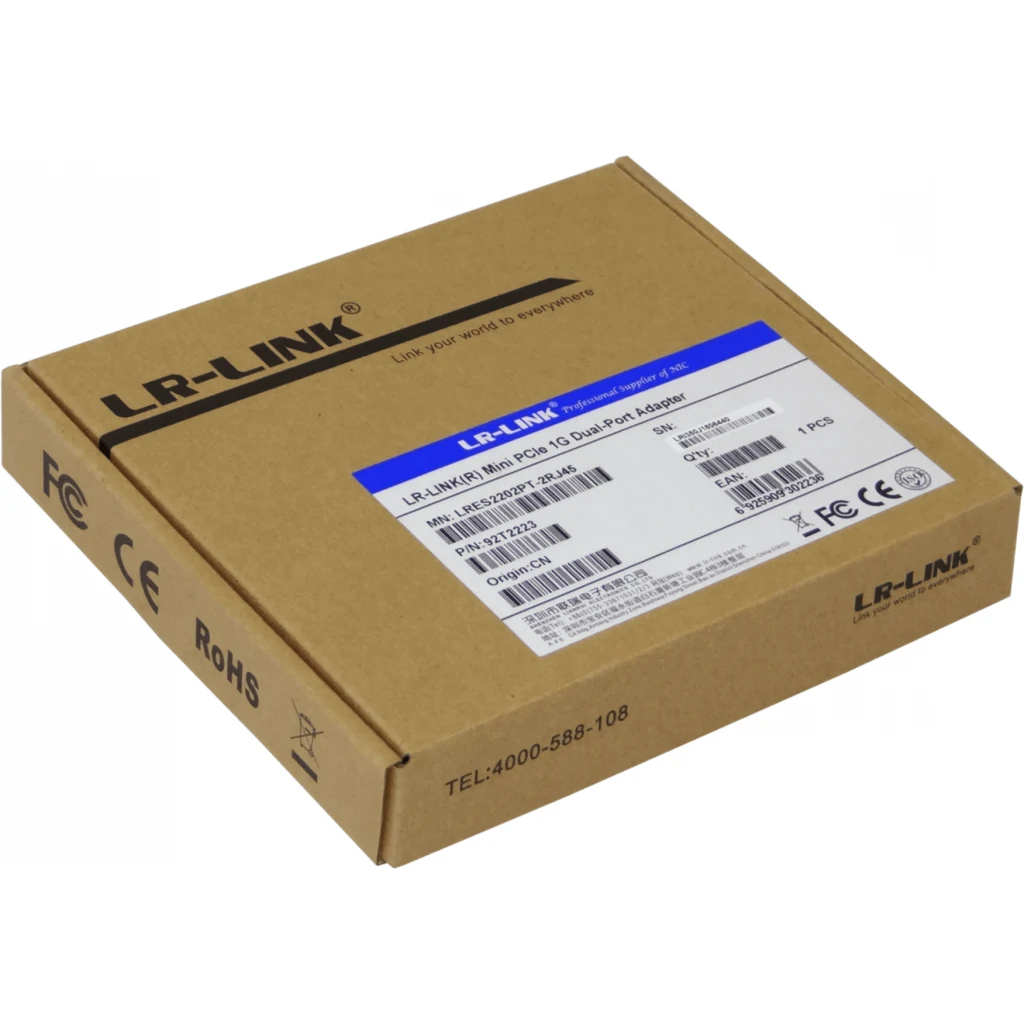 Imagen 1 de LRLINK MiniPCIe 2-1000 1G-Dual NIC LRES2202PT Tarjeta para Servidor