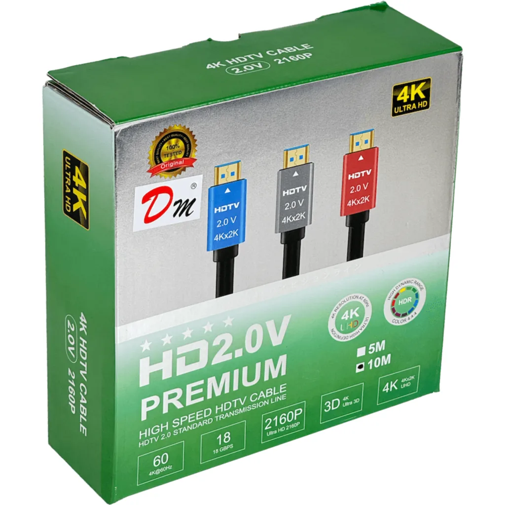 Imagen 2 de Cable HDMI v2.0 M/M 4K 60Hz 2160p 30AWG 10mts Color negro 