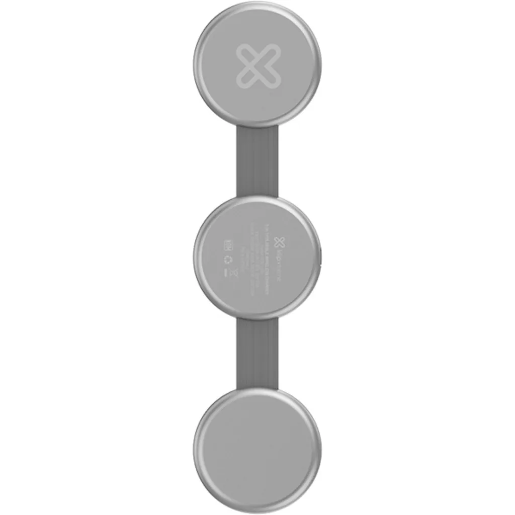 Imagen 2 de Klip Xtreme - Charging stand / battery charger - 15 Watt - 24 pin USB-C - Cellular phone / Wireless earbuds / Apple AirPods / Apple Watch - Wireless - Para Smartphones - 3 in 1 foldable