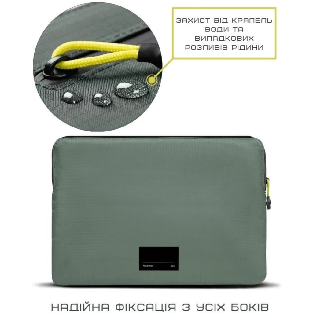Imagen 3 de Sleeve poliester Ultralight para Macbook 16" Native union verde