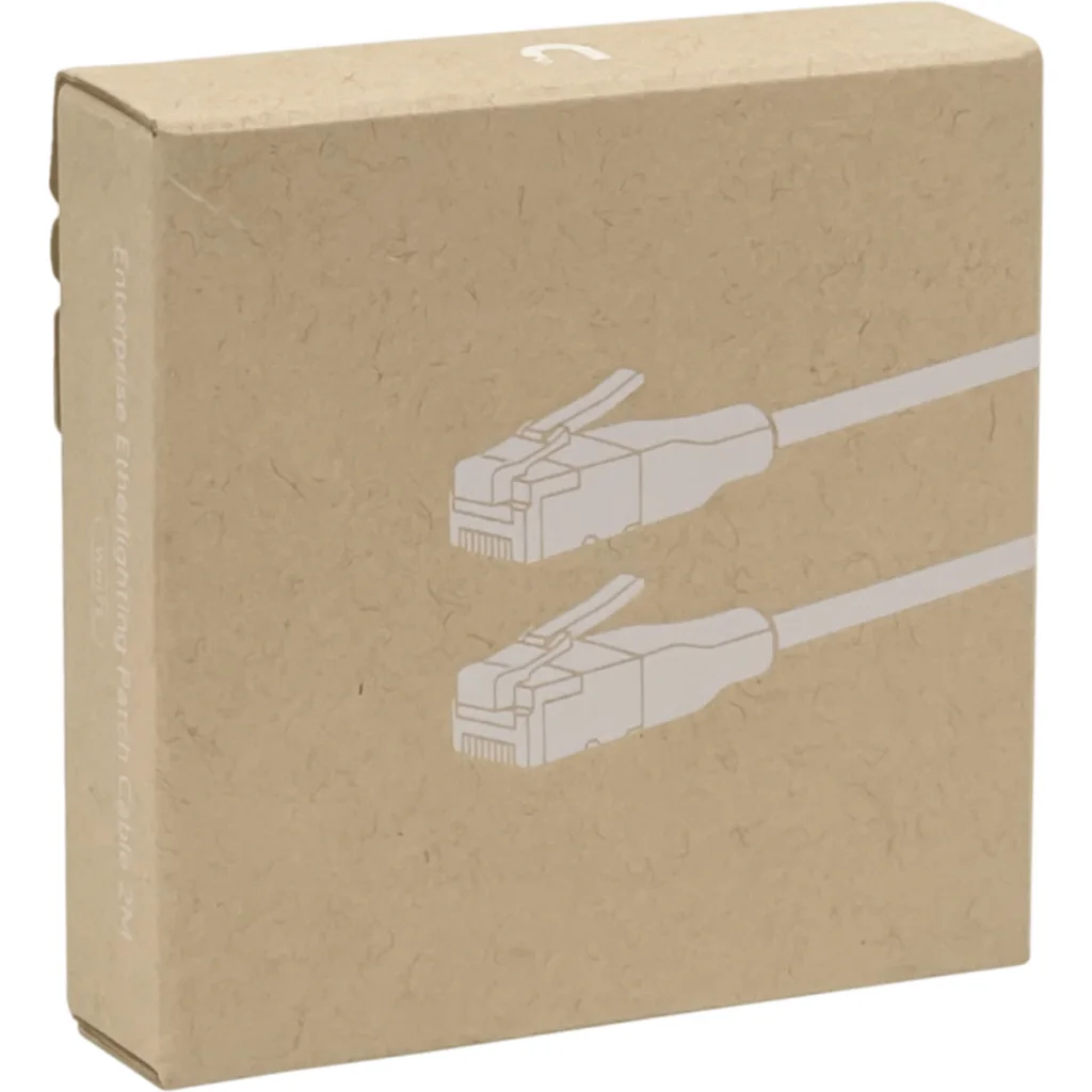 Imagen 2 de UI 2mt Cable Etherlighting Blanco Cat6a UACC-CABLE-PATCH-EL-C6A-2M-W