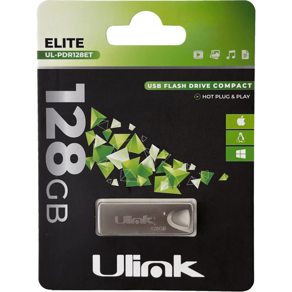 Imagen 2 de ULINK 128GB Pendrive USB Elite USB2.0 x39x12x5mm