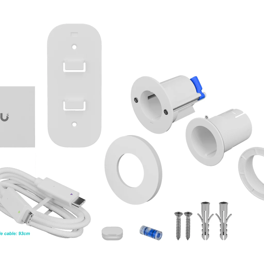 UBIQUITI Kit 1-Camara 4MP-360o 2160x2160 + Hub 1-1000 req-PoE-af + PFM