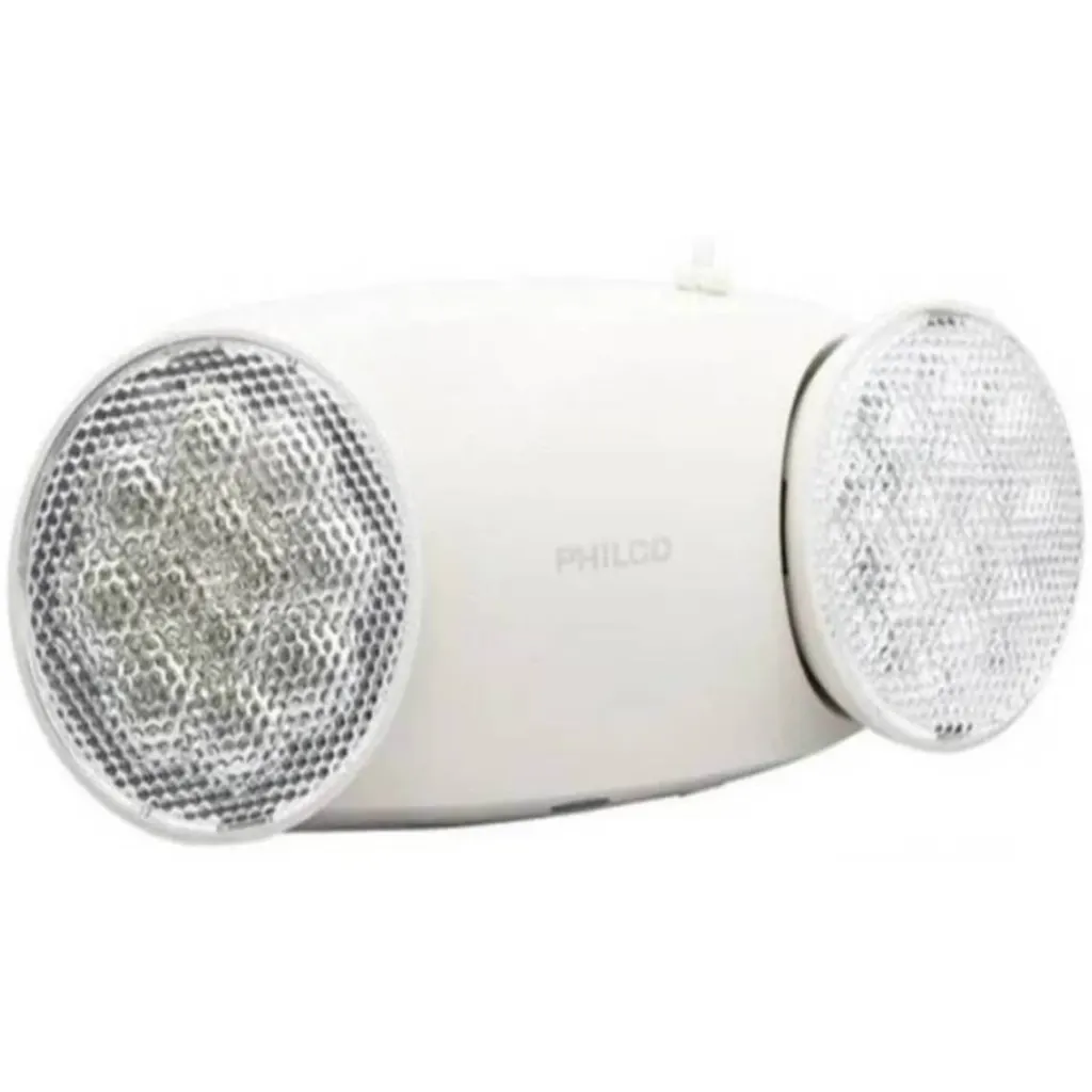 Imagen 2 de LAMPARA DE EMERGENCIA AT60 2 FOCOS FIJA PHILCO