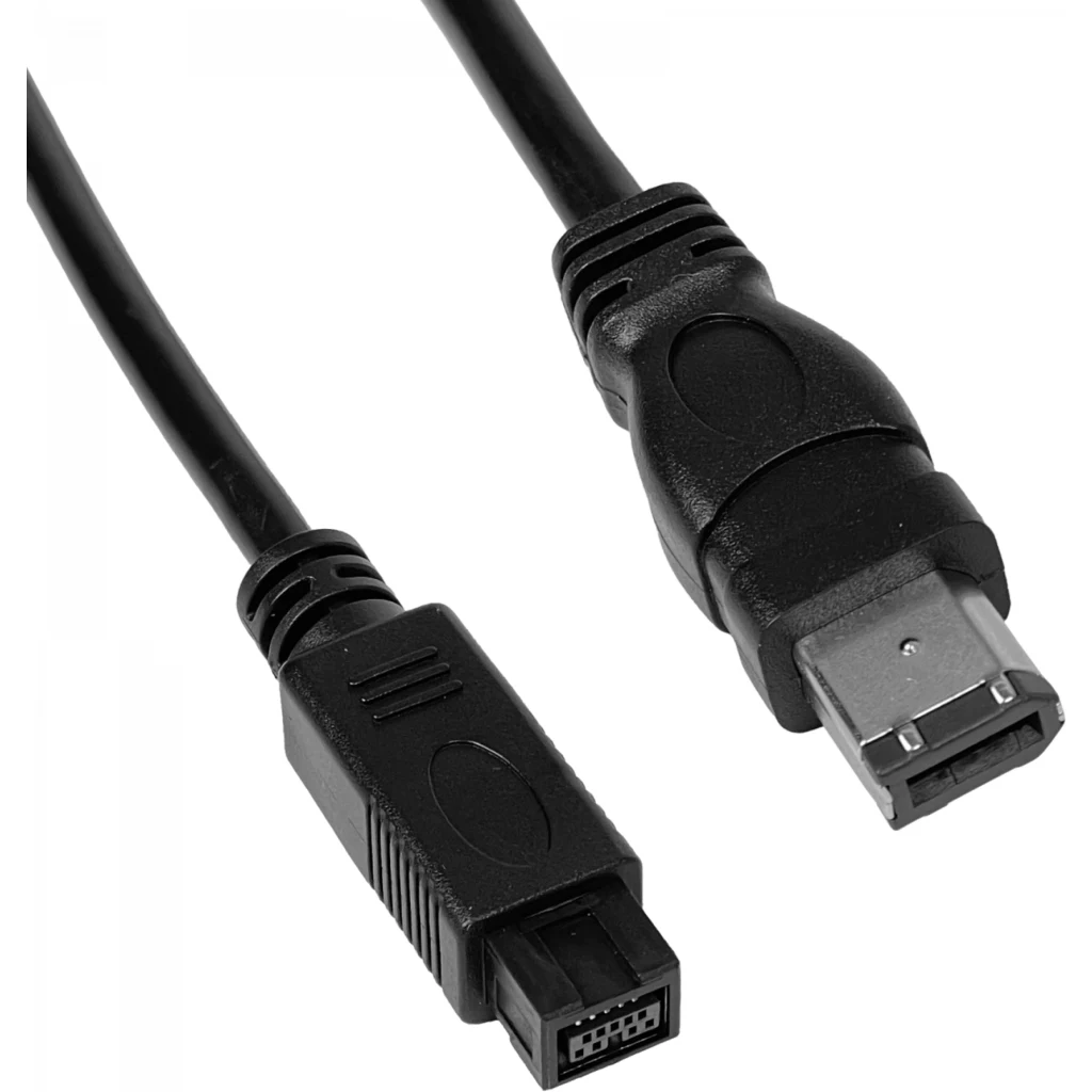 Imagen 1 de 9Pin-Macho a 6Pin-Macho 800/400 50cm Cable Firewire iLink 1394B 0,5mts