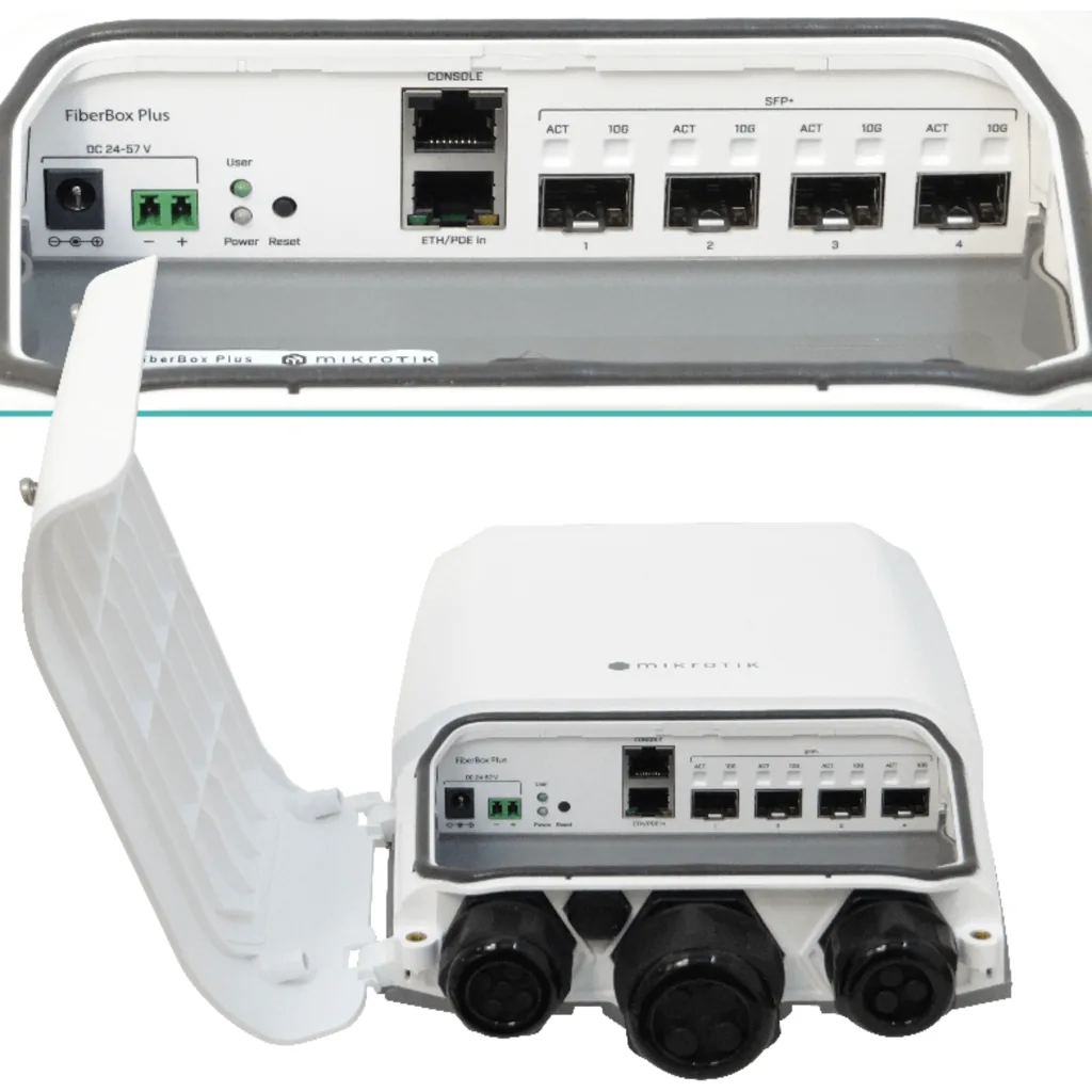 Imagen 1 de MIKROTIK 1-1000 4-SFP+10G L5 inc-48V Switch Ext-IP66 CRS305-1G-4S+OUT