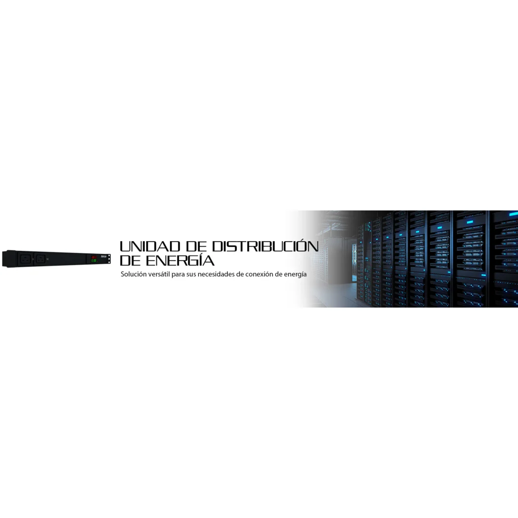 Imagen 4 de Forza - Power distribution unit - Rack-mountable - AC 200/240 V - 10 Tomas de Corriente - 8-C13 2-C19 1U SPD Metered