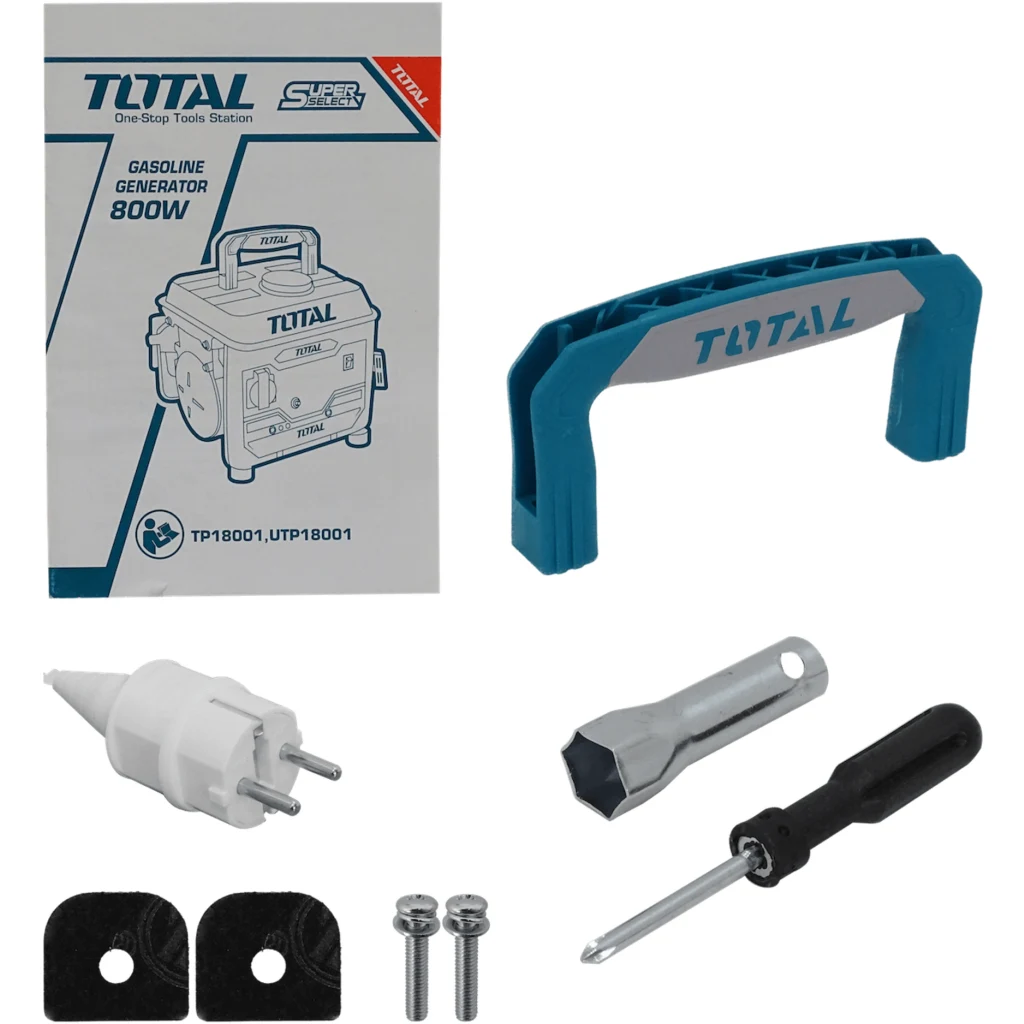Imagen 6 de TOTAL 800W Generador Manual Bencinero 3000rpm Tanque-4Lt 220-240VAC