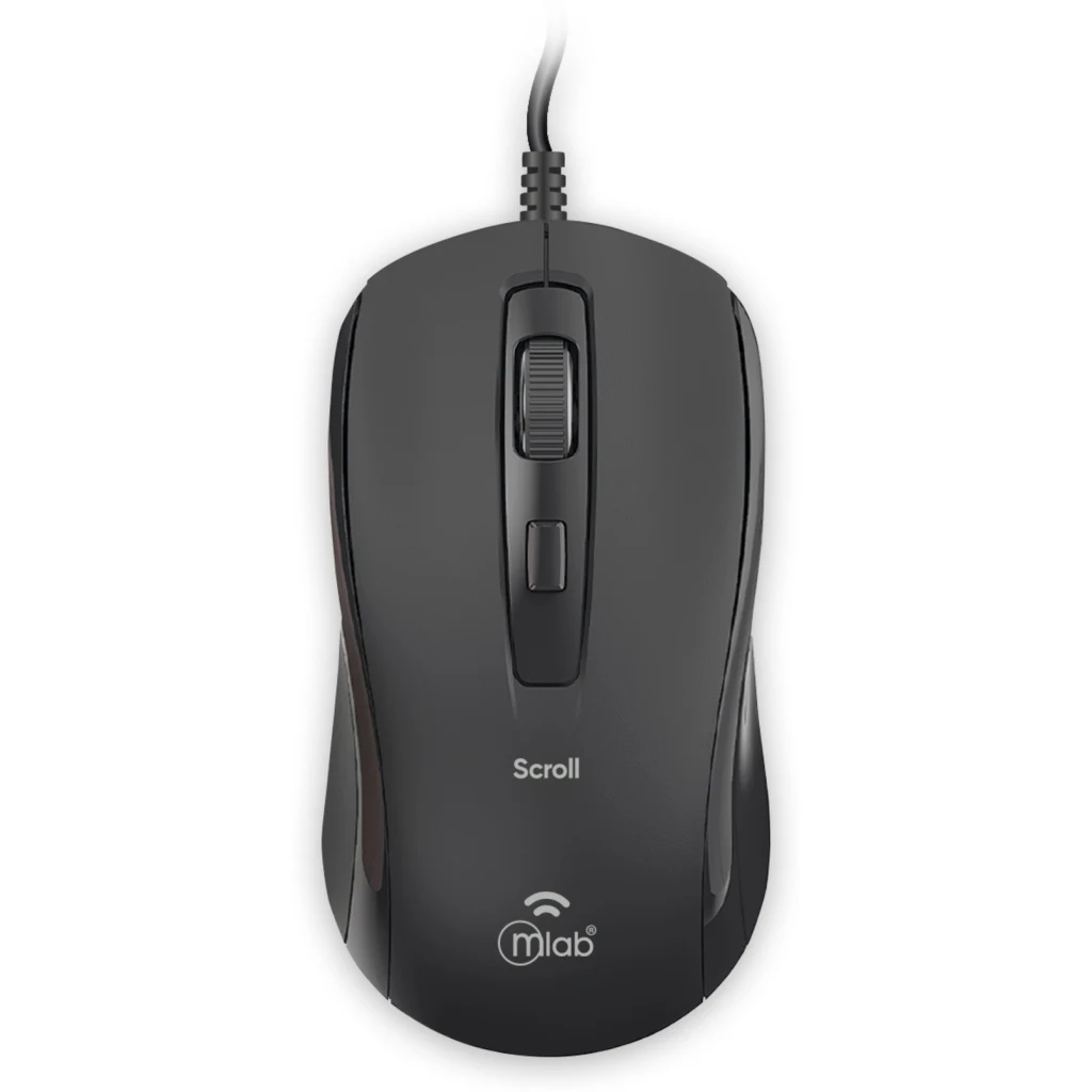 MLAB MOUSE CABLE USB 1600DPI SCROLL M40C BLACK