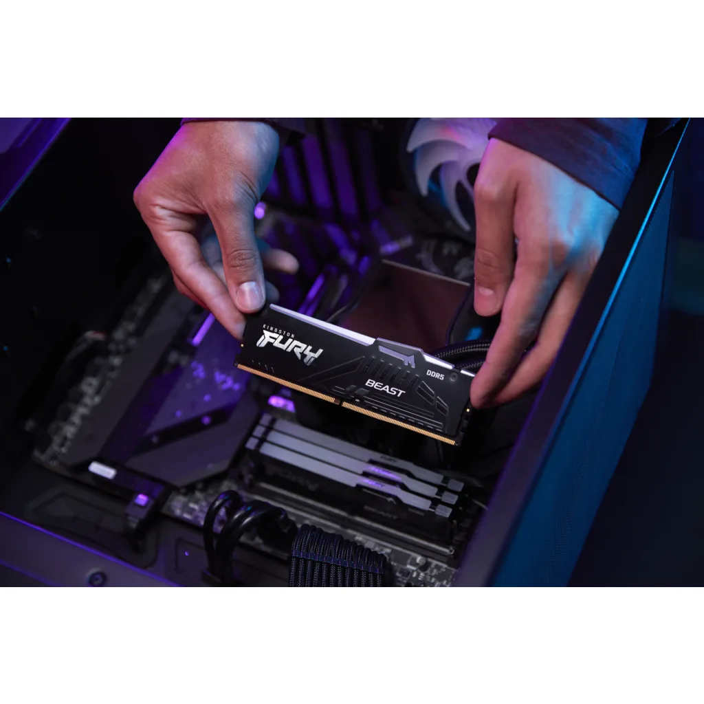 Imagen 12 de Memoria RAM 16GB DDR5 6400MHz DIMM CL32 1.4v 288p Kingston FURY Beast RGB Expo 