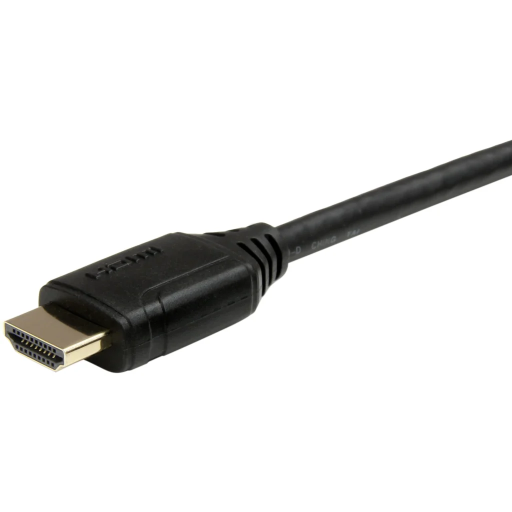Imagen 1 de Cable HDMI v2.0 M/M 4K 60 Hz 30AWG  Premium Alta Veloc. Oro 1mt Negro - StarTech
