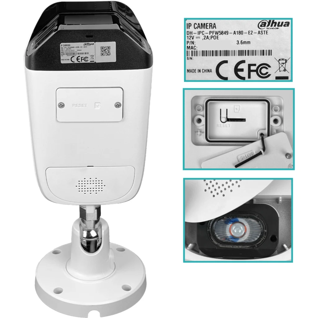 Imagen 5 de DAHUA Bala 8MP 3,6mm doble lente 180deg Full Color IP67 MicSD RCA IR40mt