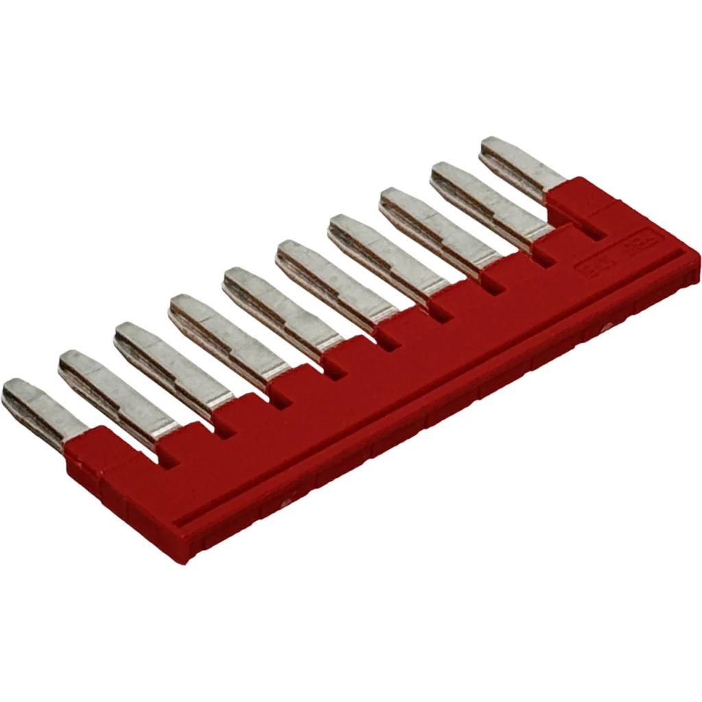 Imagen 2 de PHOENIX 1un 10-Pin Peine Puentiador Conexion-Borne Separacion-5mm Rojo