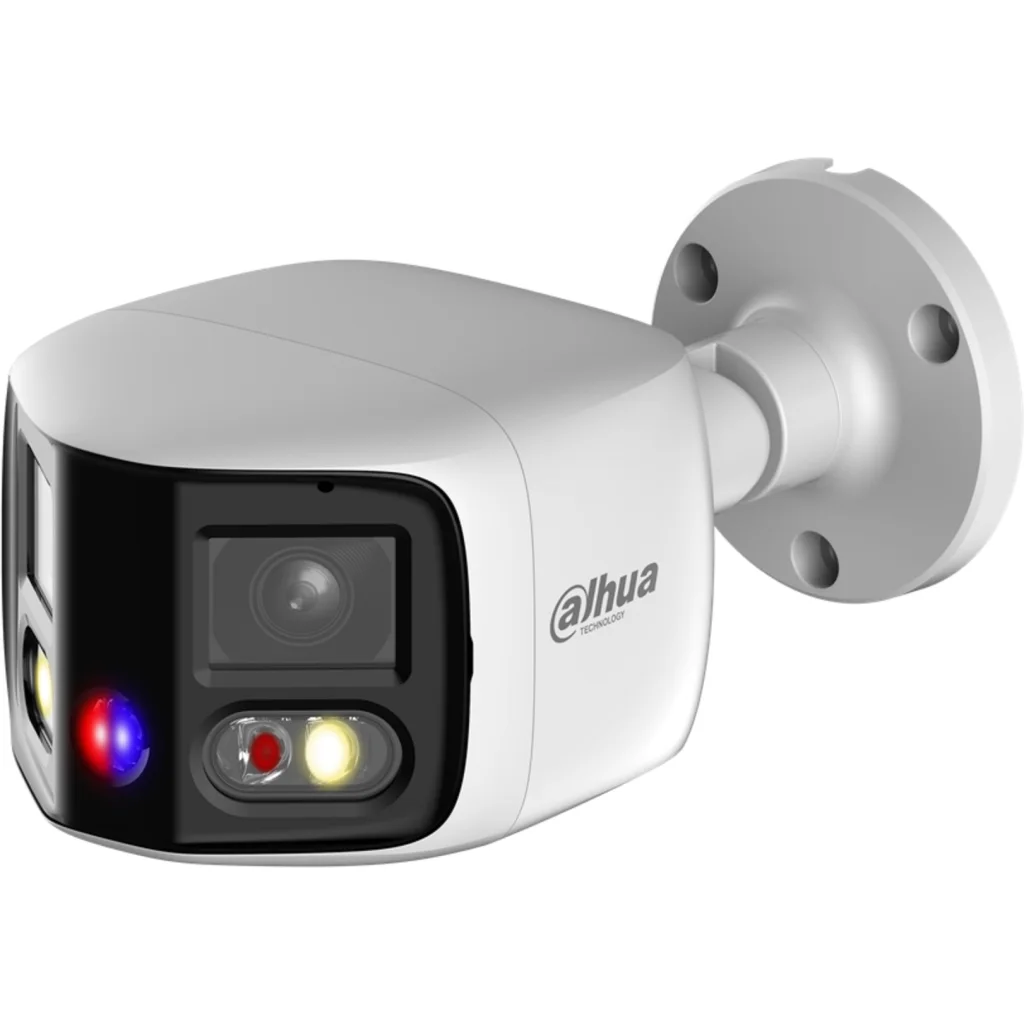 Imagen 1 de Cámara Bullet Dahua®  IP Panorámica 2x4MP TiOC IR25 Mic Metal