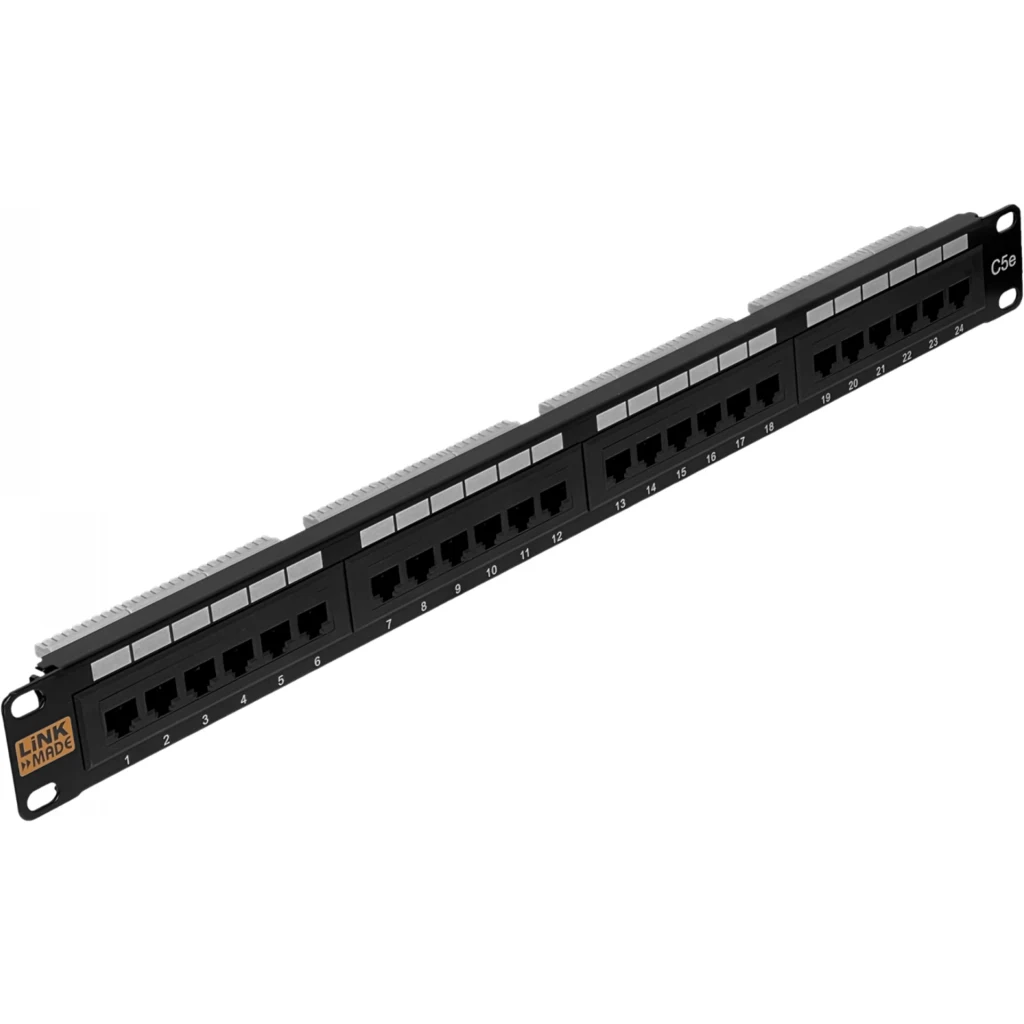 Imagen 3 de Patch Panel Linkmade 24 Port RJ45 Cat 5E UTP 1U UL Certificado