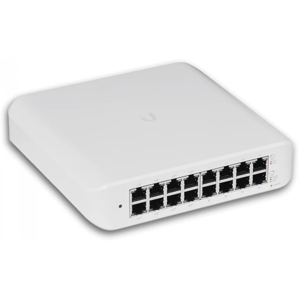 Imagen 6 de Switch PoE Ubiquiti USW-LITE-16-POE, 16x1000, 8xPoE+48af/52at, 45W Total, UniFi