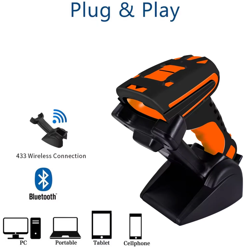 Imagen 6 de Lector de Codigo de Barras Symcode 2D MJ-1911 Inalambrico Rugged