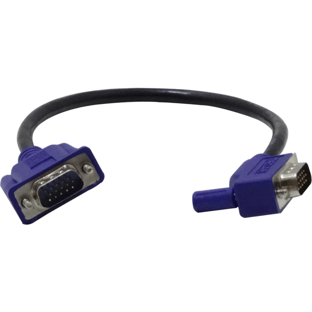0,3mt HDB15 90oR Macho-Macho DB15-M VGA-M Cable-24cm Video Blindado