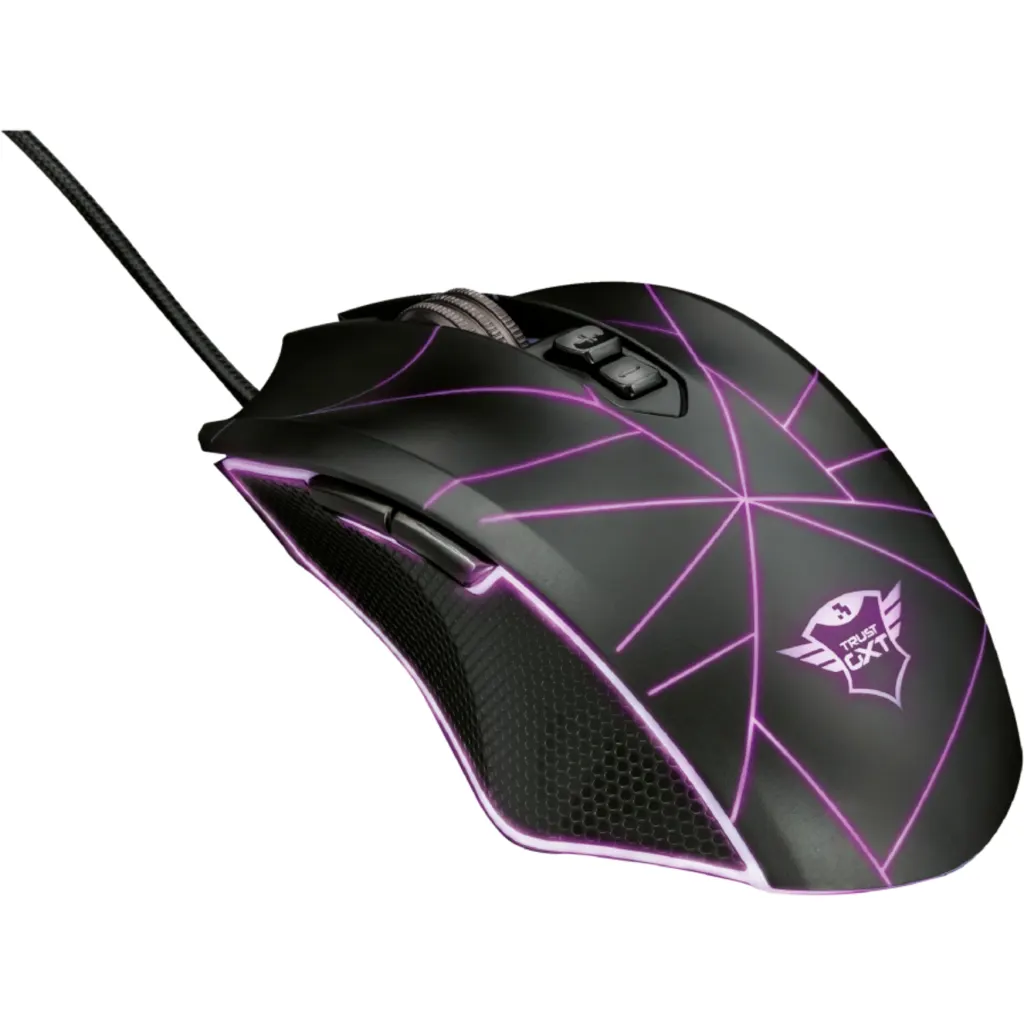 Imagen 1 de Mouse Gamer Alámbrico Trust GXT160 TURE RGB Óptico 4000DPI 7 Botones USB-A Negro
