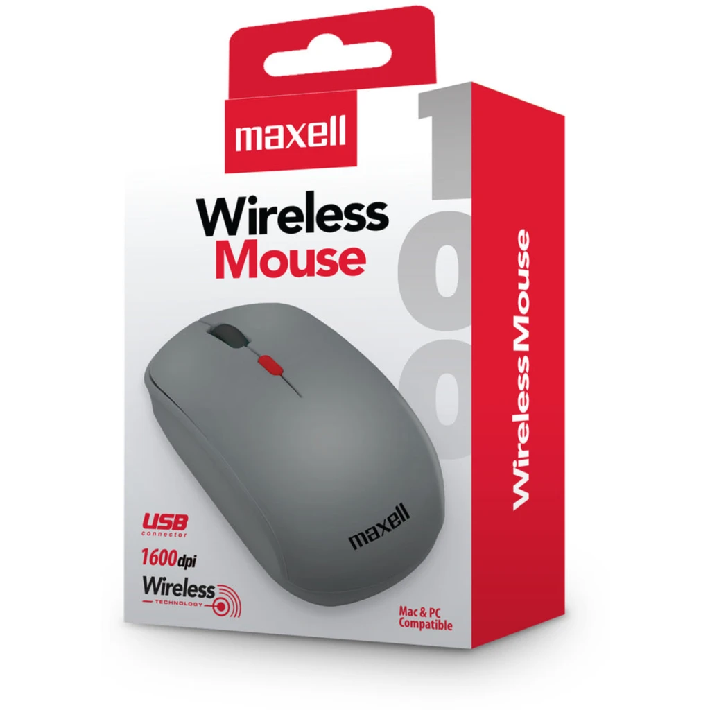 Imagen 3 de Mouse inalambrico Maxell MOWL-100 GRAY