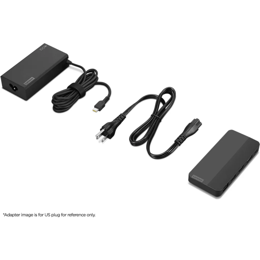 Imagen 1 de Docking Station  Lenovo Travel Dock, USB-C a Dual USB-C USB-A HDMI LAN 
