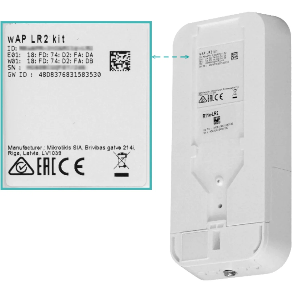 Imagen 5 de MIKROTIK LoRa 2,4GHz 4,7dBi .SMA-H Ext 2,4GHz-Wifi 2x2-2dBi 1-100 L4
