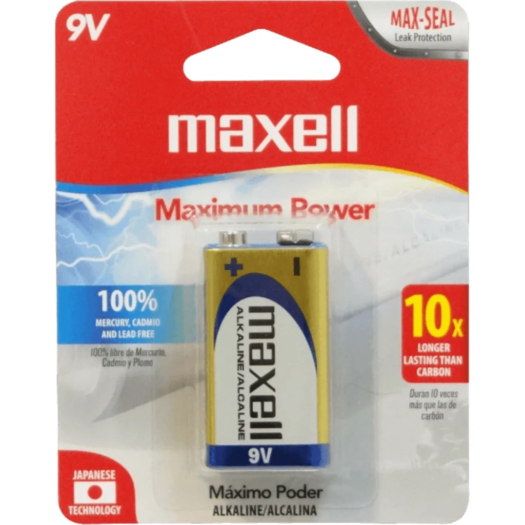 ENERGIZER MAX 9V ALKALINA BATERIA 6LR61 PILA
