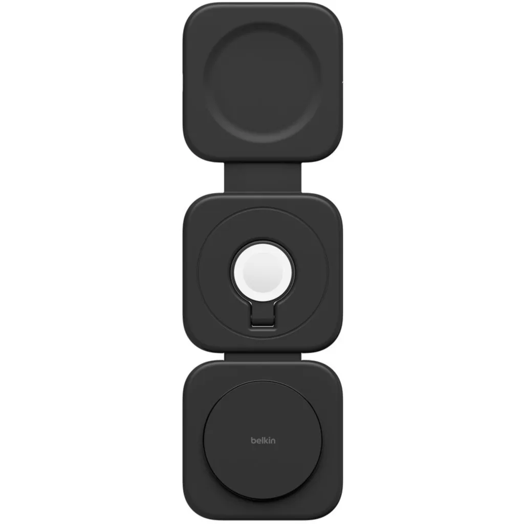 Imagen 3 de Base de carga 3 en 1 inalambrica plegable de viaje Qi2 Belkin negra