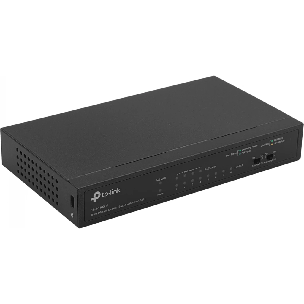 Imagen 1 de Switch TP-Link de 8 Puertos Gigabit con 4 Puertos PoE
