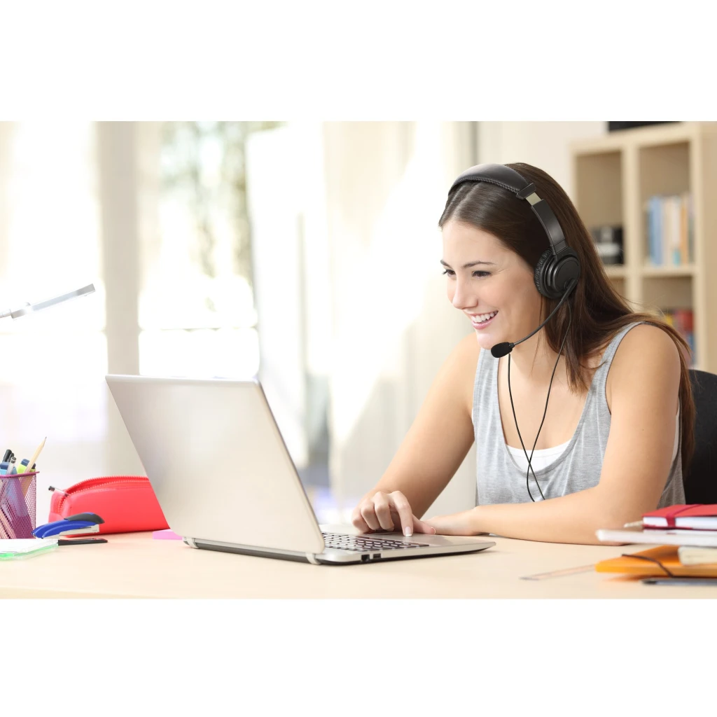 Imagen 14 de Audífonos Alámbricos Kensington Con Micrófono HiFi Conector USB-C Color Negro
