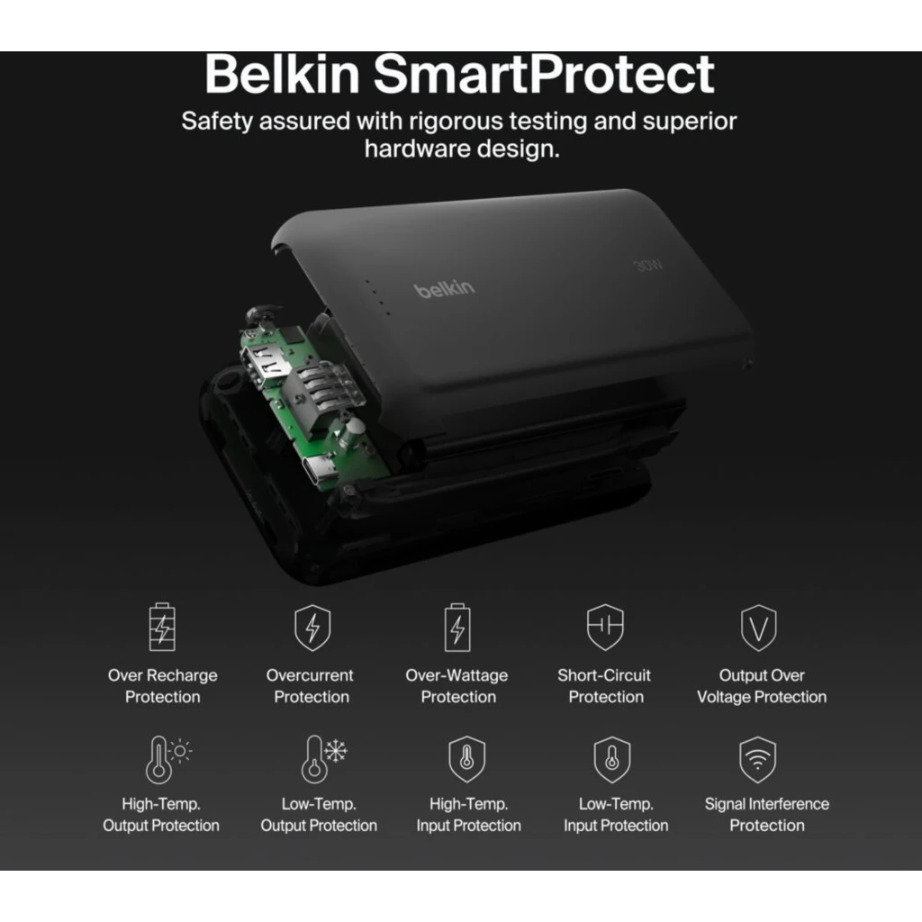 Imagen 6 de Bateria 20.000 mAh 30W PD con cable USB-C Belkin negra