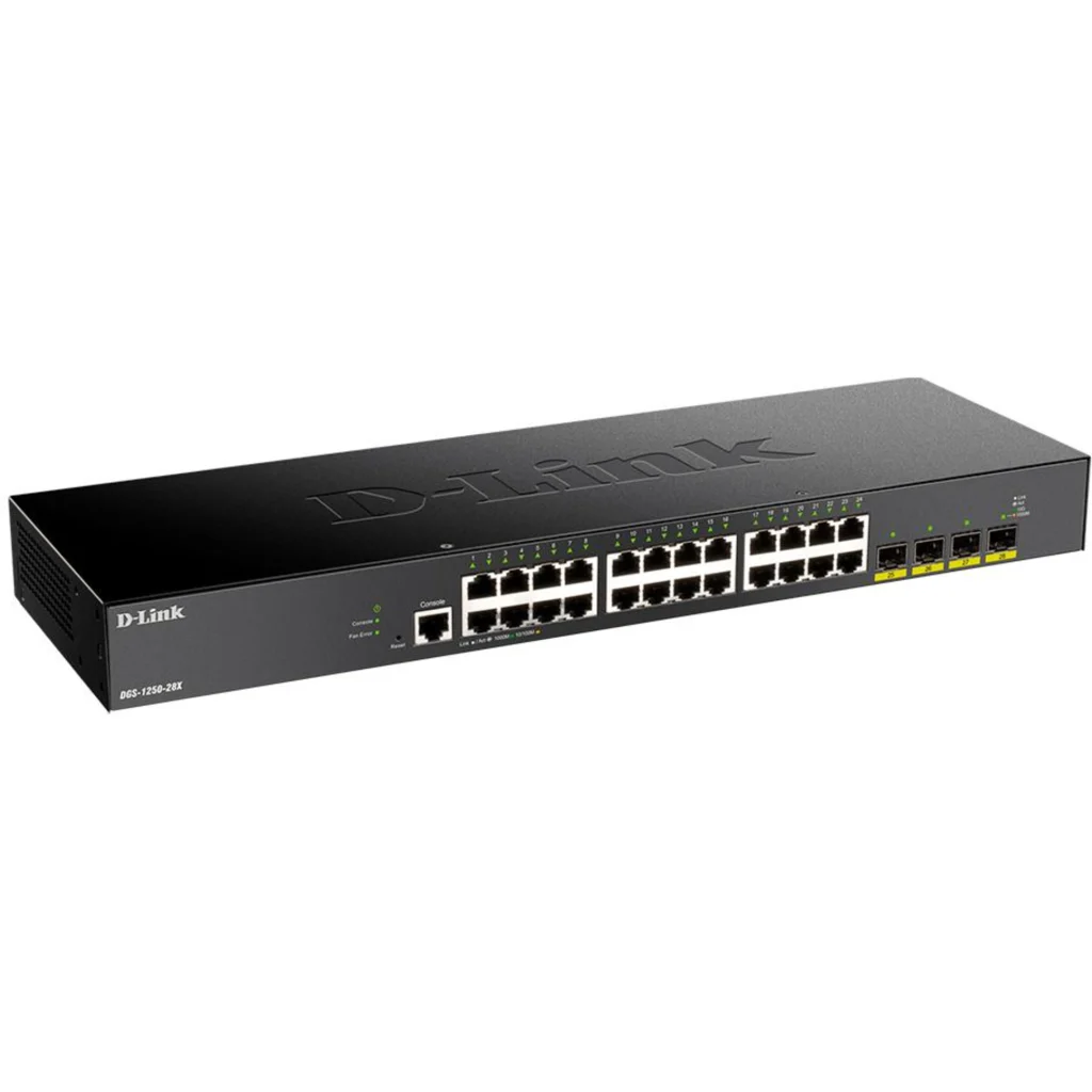Imagen 1 de Switch D-Link DGS-1250-28X 24 Ports 10/100/1000 Mbps + 4 Ports 1