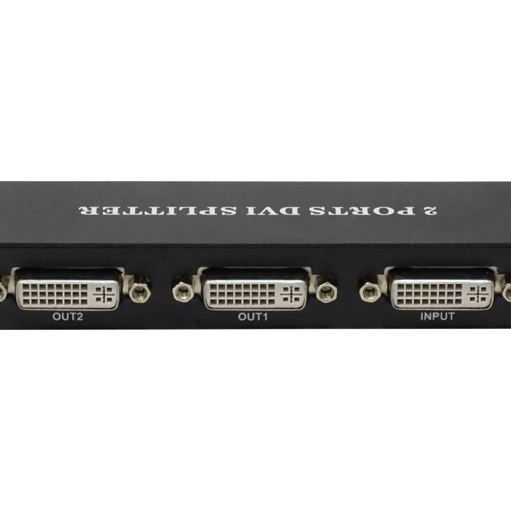 Imagen 1 de Splitter 1x2 DVI/D/Dual-M 1080p 1-in 2-out inc-5V-1A-USB-AM 1920x1200