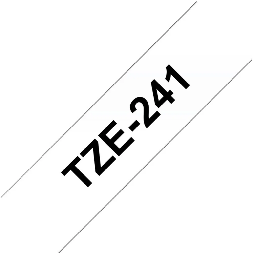 Imagen 3 de Brother laminated tape TZe241 black on white