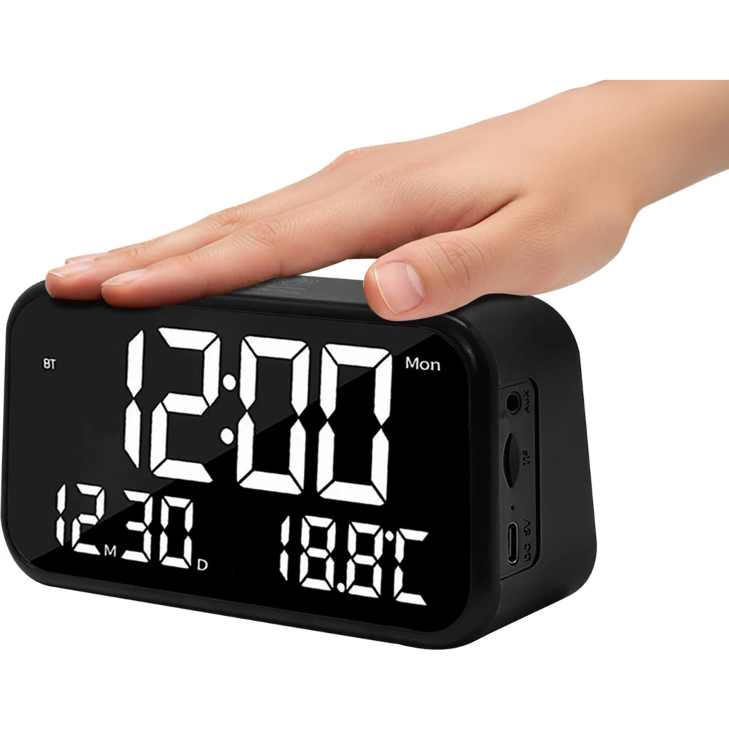 Imagen 3 de MLAB PARLANTE RADIO RELOJ DESPERTADOR TEMPERATURA CLIME CLOCK BLACK