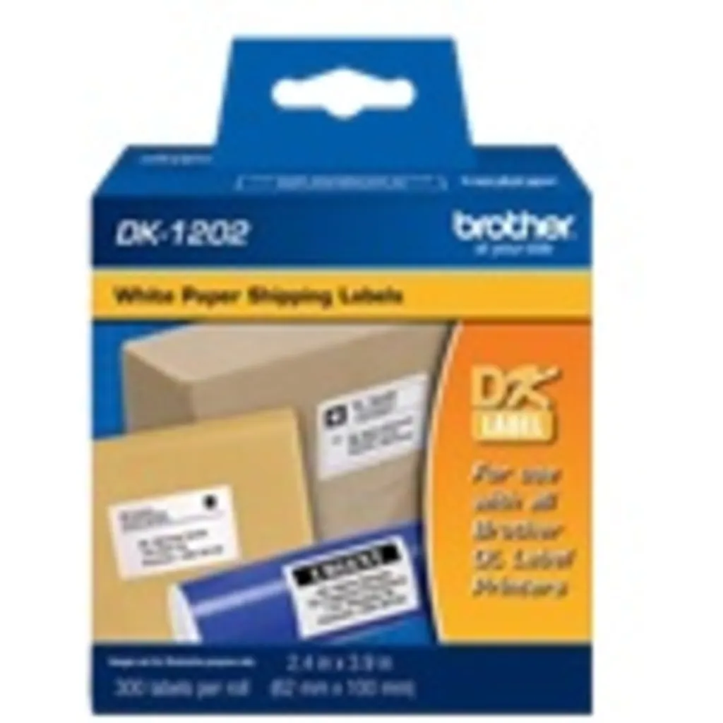 Imagen 3 de Cinta Rotuladora Brother DK1202 6cm x 10cm x 300 Etiquetas Color Blanco