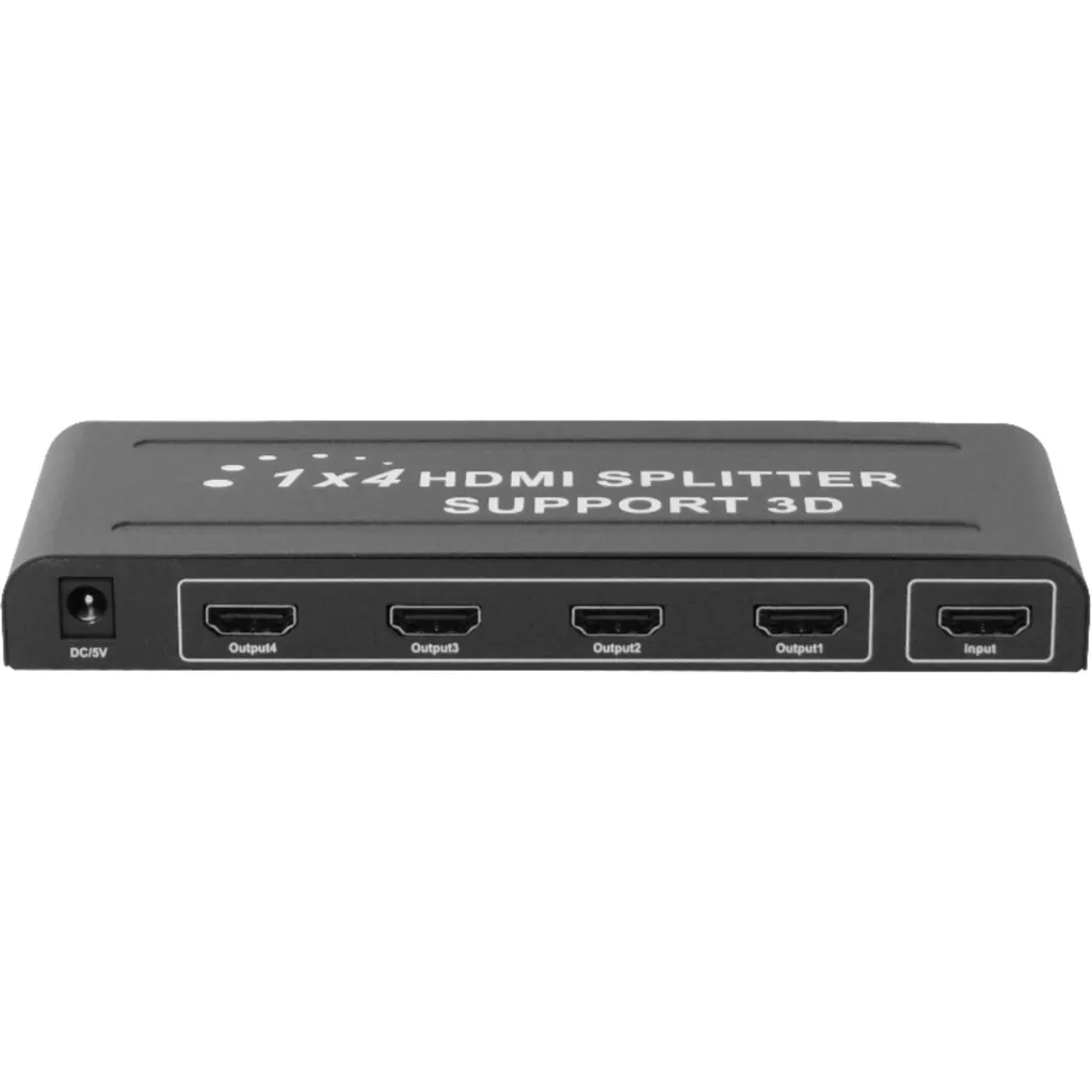 Imagen 4 de Splitter Spektra 1*HDMI in y 4*HDMI Out v1.4 4K/2K 1080p 5V-2A Negro