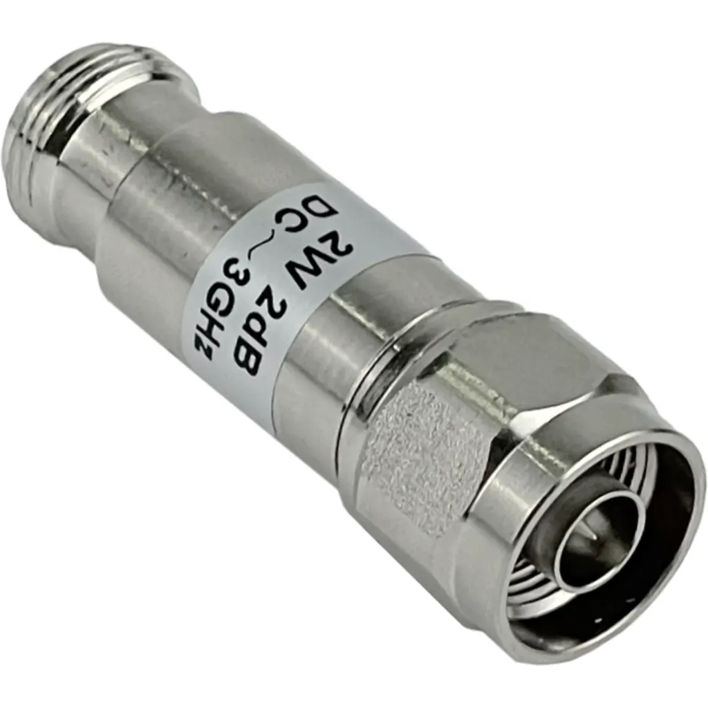 Imagen 2 de Atenuador 2dB 2W 0-3GHz N-Macho N-Hembra Copla