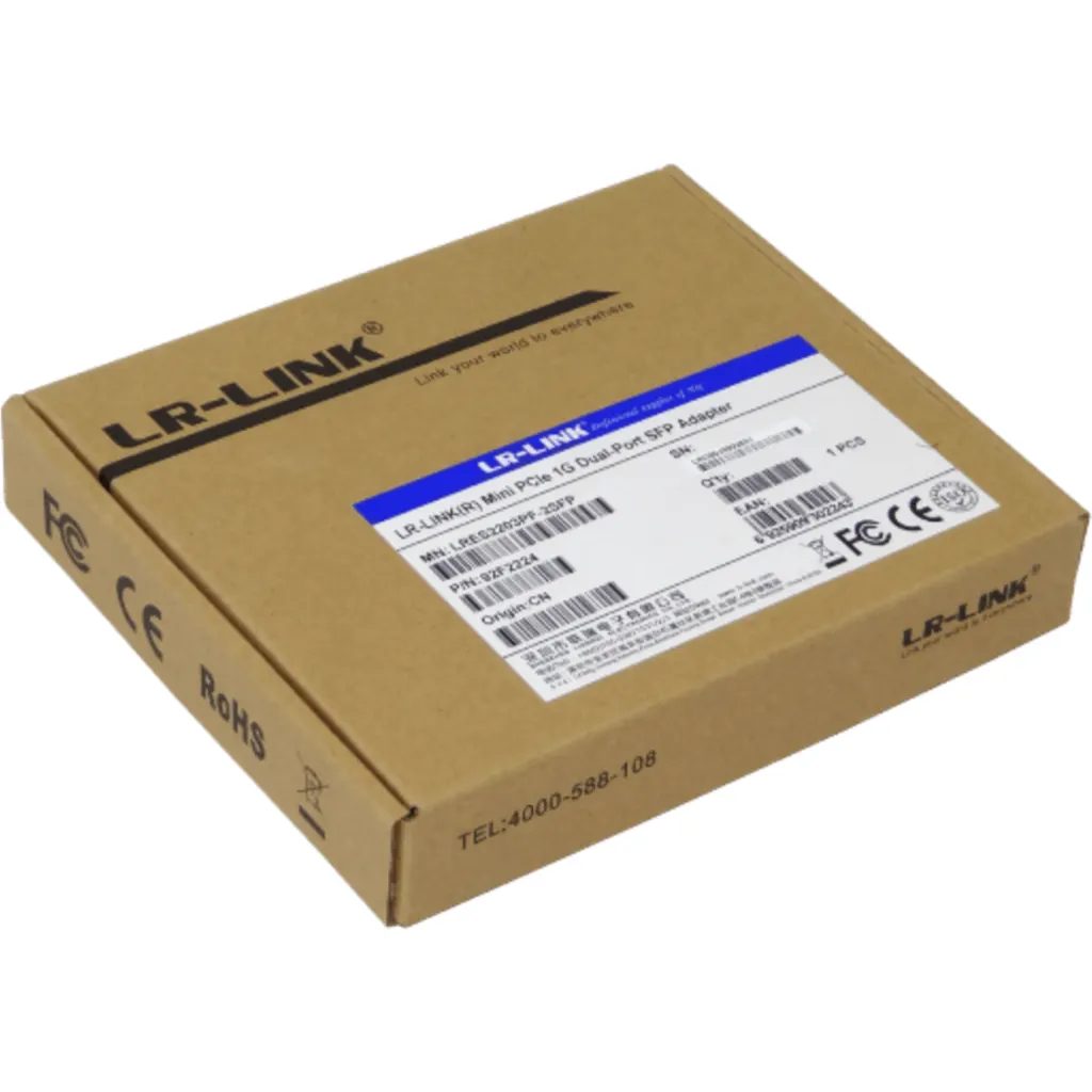 Imagen 1 de LRLINK MiniPCIe 2-SFP 1G NIC LRES2203PF Tarjeta Server Intel I350AM2