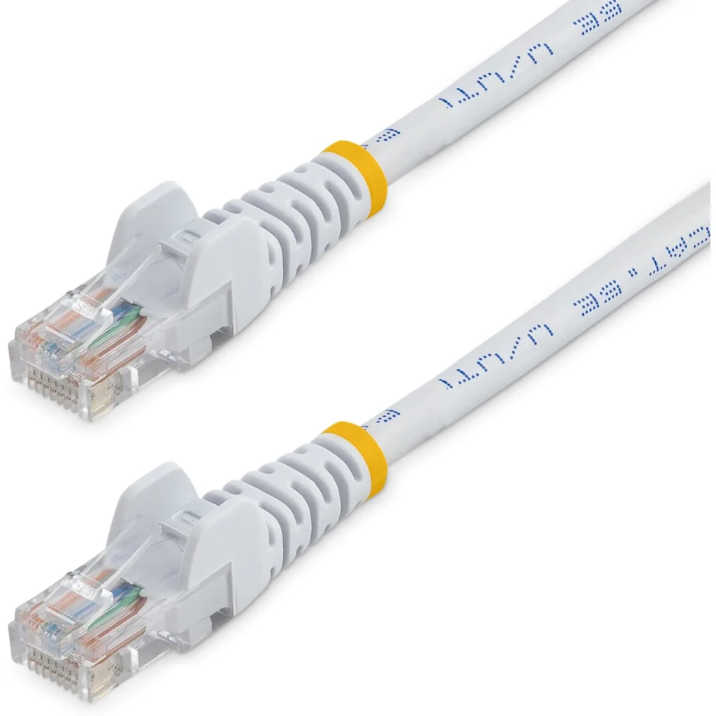 Cable de Red StarTech Cat5e Ethernet Sin enganche, 0 5mt Color BLANCO