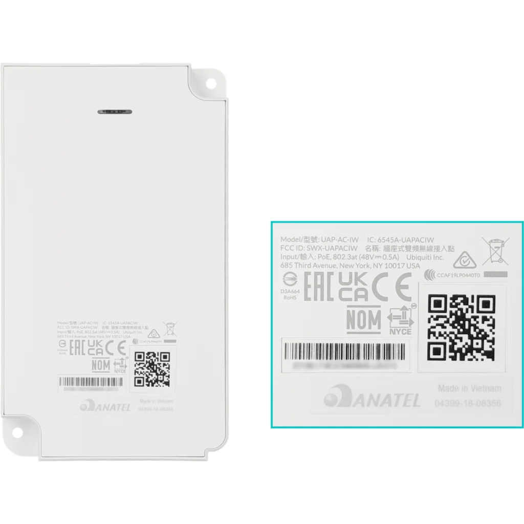 Imagen 7 de Access Point Ubiquiti UAP-AC-IW Pro 3x3 x10/100/1000 PoE Wifi 3x3MIMO  2,4-5 GHz