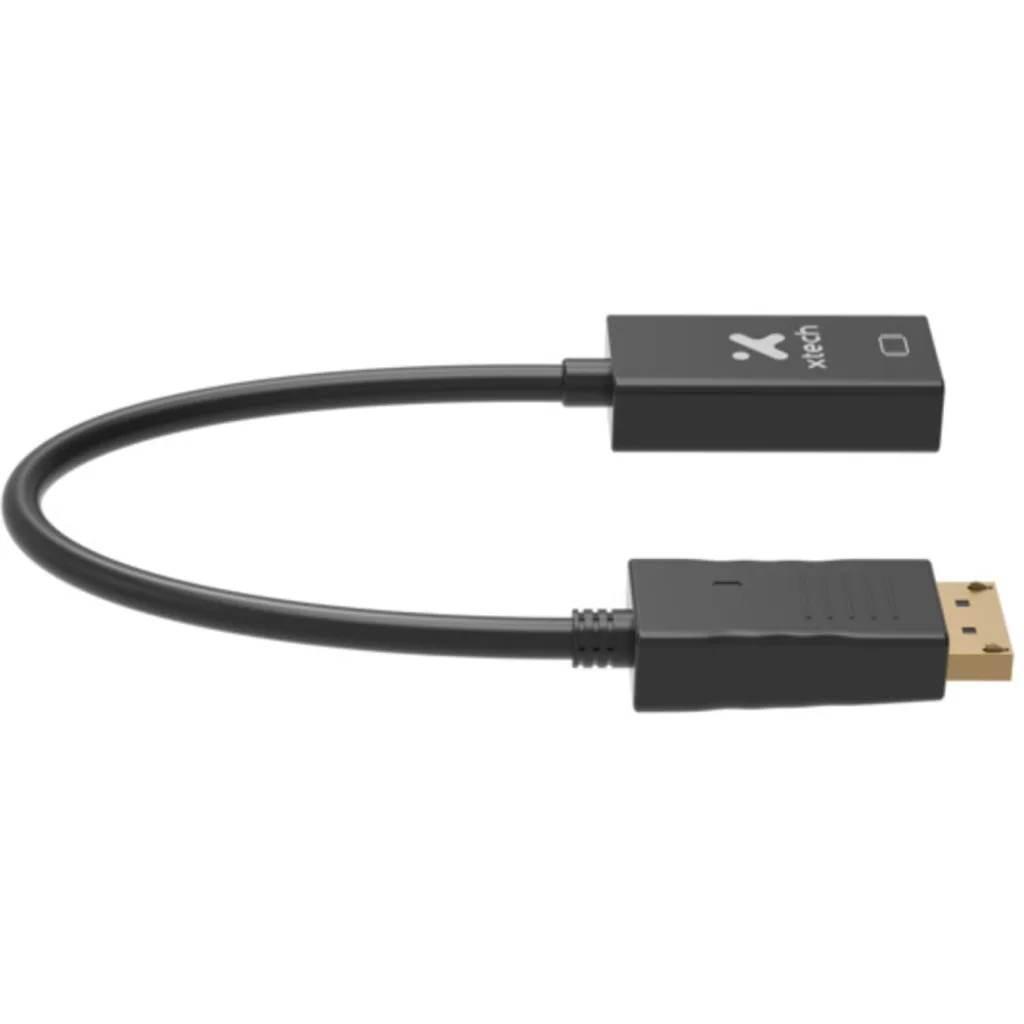 Imagen 3 de Adaptador de Video DisplayPort a HDMI M/H 2K/4K 32 AWG Negro - XTech XTC-378