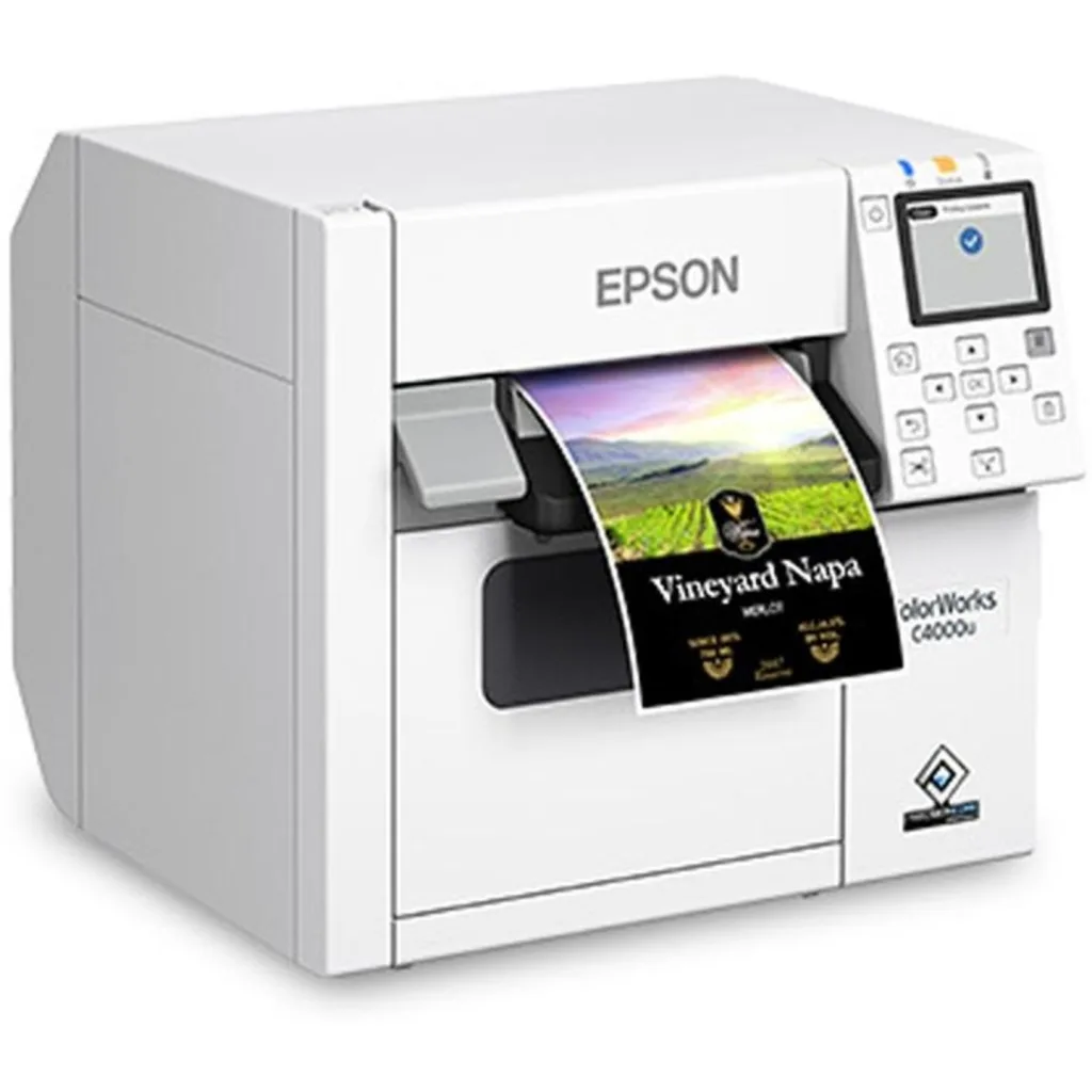 Imagen 2 de Impresora de Etiquetas Epson CW-C4000 4" Iny Tinta Color c/Cortador LAN USB